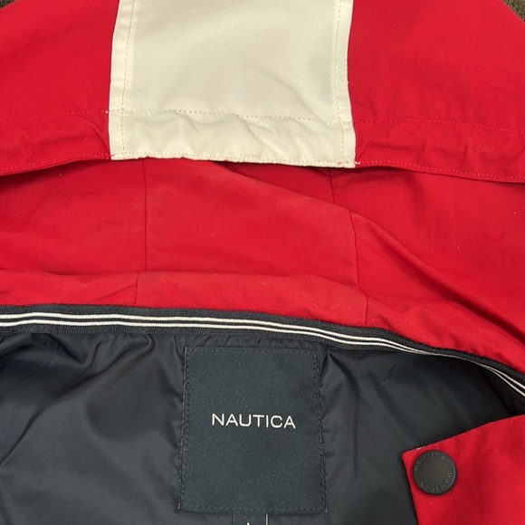 Vintage Nautica Red, White & Navy Blue Jacket. Size Large - Picture 3 of 8